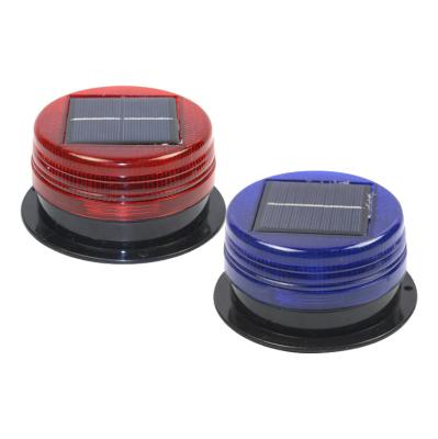 China Warning Best Selling High Quality Solar Red and Blue Flashing LED Traffic Warning Lights Flashing Lights for sale