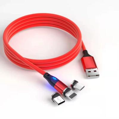 China Fast charging ship wholesale 2021 in stock 3 in 1 macaroons magnetic fast charging micro usb cable lighting typec band phone accessories for sale