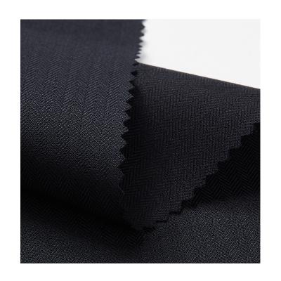 China SIZE Original Supplier Suitable Price Wool Polyester Blended Fabric For Custom Suits / Uniforms for sale