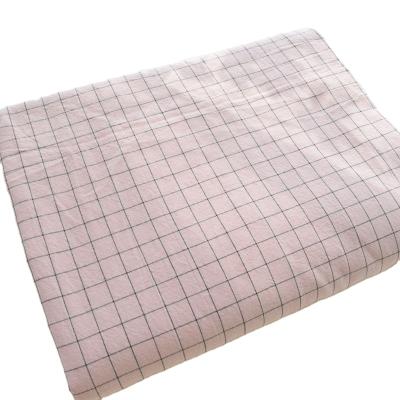 China China Manufacture Anti-Static Soft Borders Garment Fabric Plaid Chat Dyed Lightweight Thin 100% Polyester Woven Fabric for sale