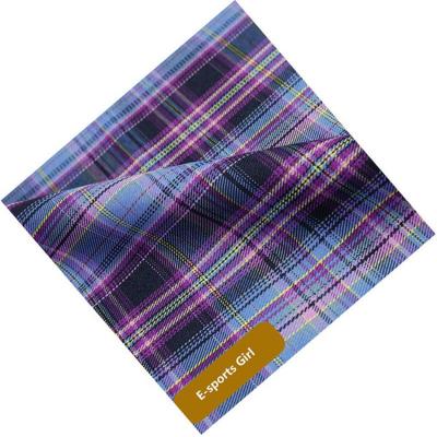 China Anti Static Super Hot Selling Cotton Spandex Yarn Dyed Check Plaid Fabric For Shirts for sale