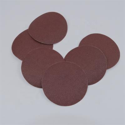 China Customized Color Wood Polishing 40 - 1000 Grit Aluminum Oxide Round Sanding Disc Durable Sharp Abrasive Sanding Disc for sale