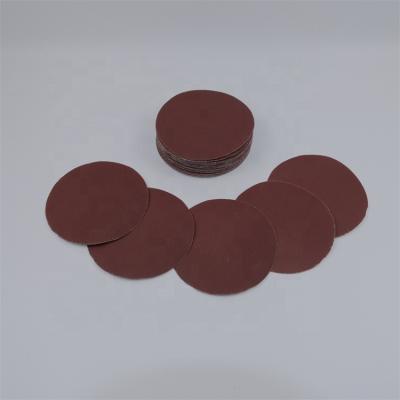 China Durable Aluminum Oxide Polishing Wood Abrasive Round Sanding Disc OEM Customized Color Sharp Round Sanding Disc For Polishing Wood for sale