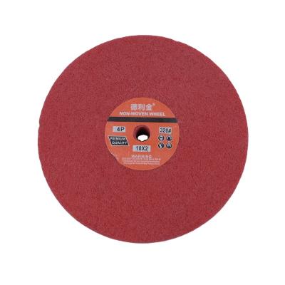 China Hot Selling Abrasive Nonwoven Abrasive Tools Wheel Nylon Polishing Disc Abrasive Disc For Metal for sale