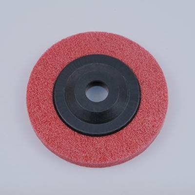 China Abrasive Nonwoven Wheel Nylon Polishing Grinding Wheel For Metal Polishing Grinding Wheel for sale