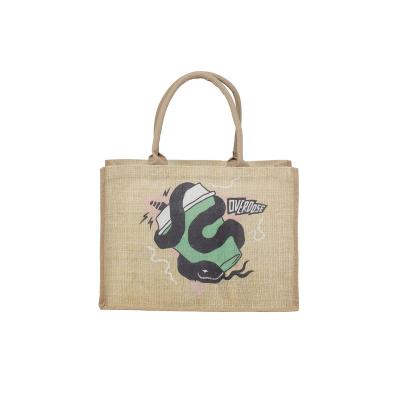 China China factory wholesale custom design eco-friendly printed packaging shopping bags durable jute for sale