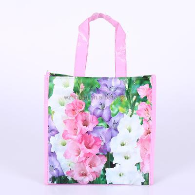 China Polypropylene Reusable Promotional Laminated PP Woven Shopping Tote Bag Grocery For Supermarket for sale