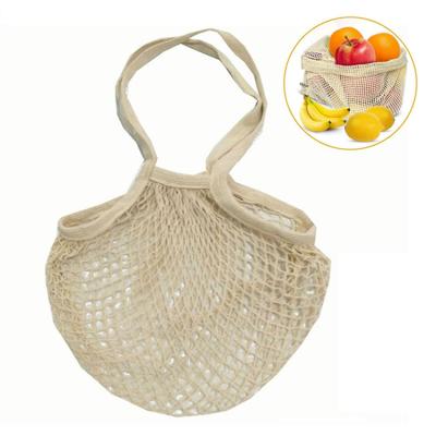 China Grocery Tote Bags Produce Organic Eco-Friendly Reusable 100% Cotton Mesh Shopping Bag for sale