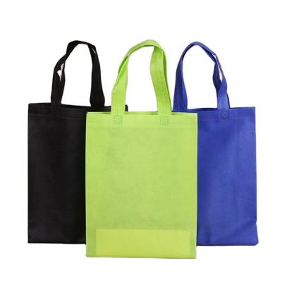 China Custom Made Eco-Friendly Non-woven Shopping Bag From Manufacturer ECO Logo Printed Tote Grocery for sale