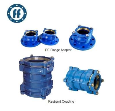 China PE Flange Adapter Strain Coupling And Equal for sale