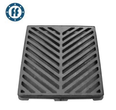 China Malleable Sewage Iron Square Manhole Cover Grate With Hinge for sale