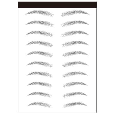 China Popular Temporary Women New Designs Waterproof 6D/4D/3D Eyebrow Tattoo Stickers Cosmetic Face Makeup for sale