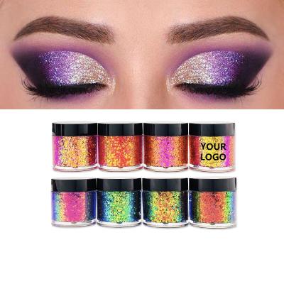 China Popular Color Private Label Cosmetics Halloween Diamond Sequin Eyeshadow Pigment Loose Glitter Powder for sale