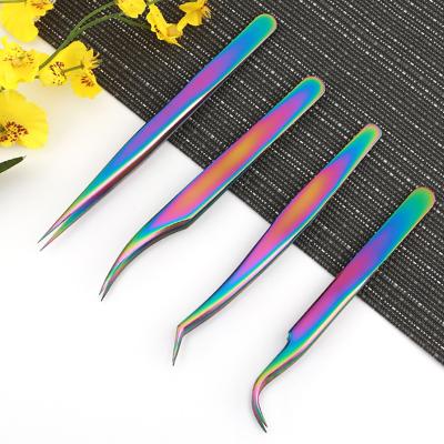 China Eyebrow Lash Tweezers Volume Eyelash Applicator Tweezers Applicator Makeup Factory Own Brand for sale