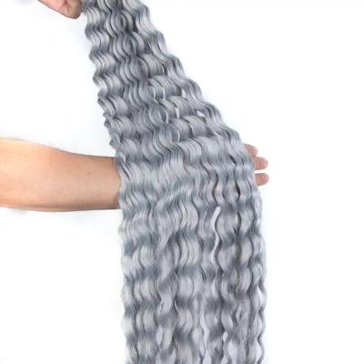 China Deep Wave Rebecca cheap bulk pack ombre long water wave weft high synthetic fiber weave bundle extension braiding crochet hair twist for sale