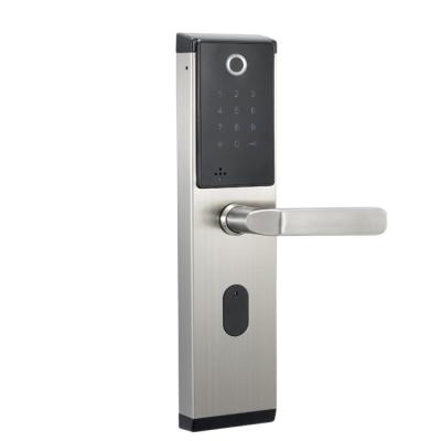 China Wooden Door Fingerprint Door Lock +ID Cards+ Keys+Password Electronic Smart Mechanical Lock Smart Entry System for sale