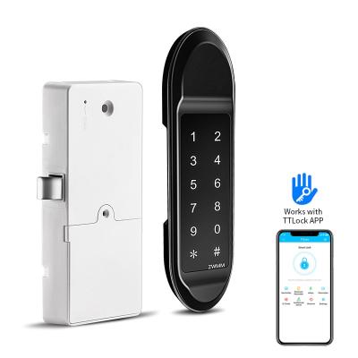 China TTlock App Digital Password Cabinet Lock Locker Lock Keypad 170*42*20mm for sale