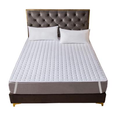 China Quality Sustainable Customized Bedding All Season Polyester Microfiber Padded Lightweight Mattress Topper for sale