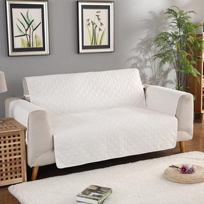 China Amazon Sustainable Hot Selling Ultrasonic Quilted High Stretch Microfiber Fabric Sofa Covers for sale