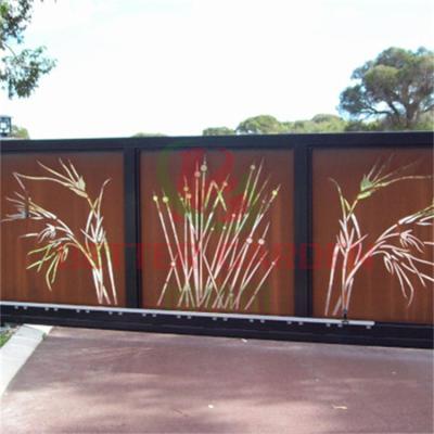 China Art Deco corten steel panels privacy screen metal screen garden privacy screen for sale