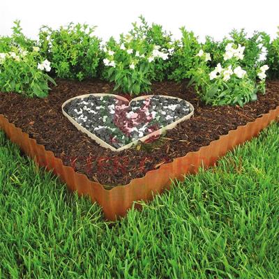 China Environmental protection garden steel edging corten steel garden edging flower bed edging landscape for sale