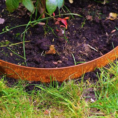 China Eye-catching environmental protection corten steel edging for flower garden design border edging for sale