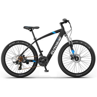 China Steel electric bicycle 26 inch fat tire mountain bike 250w electric cheap adult bicycles for men for sale