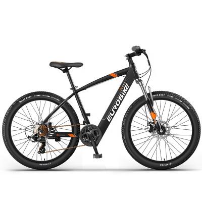 China Steel Modern Electric Bike 21 Speed ​​26 Inch Adult Bicycle Electric Mountain Bike Steel Frame for sale