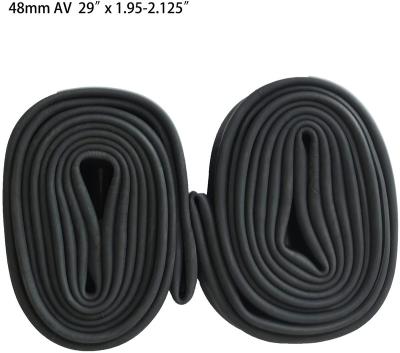 China Eurobike Mountain Bikes 2 Valve 48mm Butyl Rubber Spare Tires 29*1.95mm Tire Inner Tube Schrader AV Pack Mountain Bicycle Inner Tubes for sale