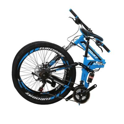 China Eurobike Popular Bicycle 26 Inch Full Suspension Aluminum Alloy Handle Bar Cycling Cheap OEM Bicycle Folding Bike for sale