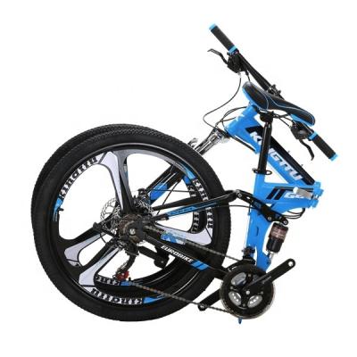 China Popular KINGTTU Bicycle 26 Inch Full Suspension Aluminum Alloy Handle Bar Cycling Cheap OEM Bicycle Folding Bike for sale