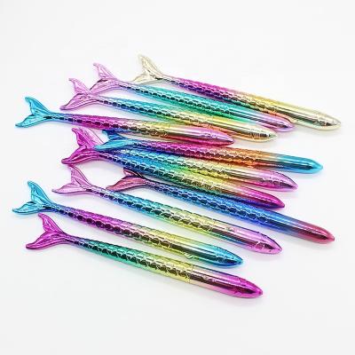 China Creative Mermaid Tail Rollerball Pen Promotional Pen for School Home Office Stationery Store Kids Girls Women Colleagues Gift Party Supplies for sale