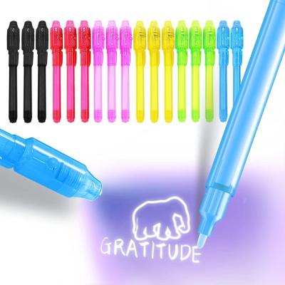 China office & School Pen UV Light Invisible Ink Pen Plastic Spy Pen For Party Halloween Gift for sale