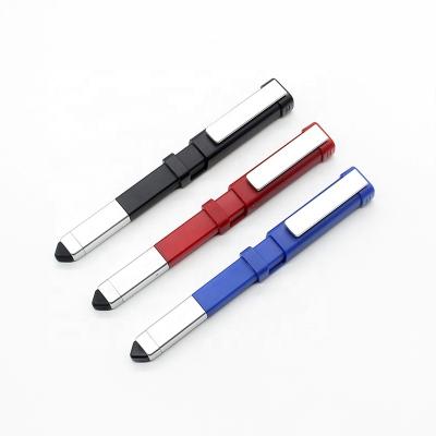 China Promotional Multifunctional Plastic Capacitive Dial Needle Needle Screwdriver Holder Phone Pen Square Ball Pen for sale