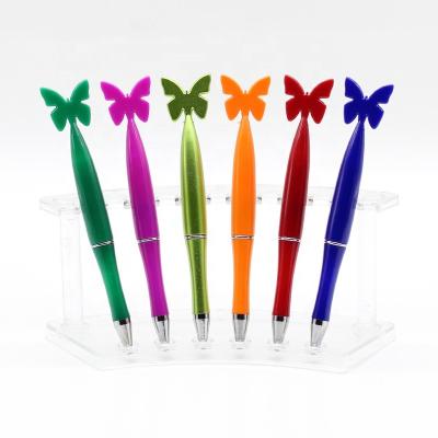 China Personalized Butterfly Ballpoint Pen Hotel Promotional Gift Advertising Pen for sale