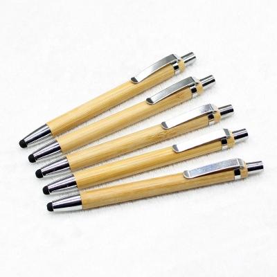 China Promotional Pen Recyclable Bamboo Touch Screen Pen Eco Bamboo Stylus for sale