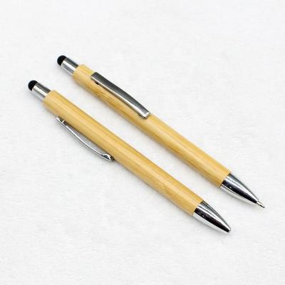 China Eco-Friendly Promotional Pen Touch Capacitive Pen Bamboo Stylus Pen with Custom Logo for sale