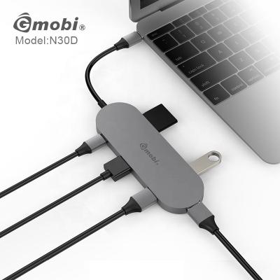 China Fast Charging Type-C USB Hub Support 4K HDMI Display High Speed ​​Supplement USB Hub Docking Station Type C USB Hub 6 Type C In 1 for sale