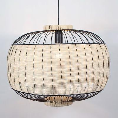 China Fashion traditional design wholesale price hotel restaurant chandelier indoor home rattan lighting pendant lamp for sale