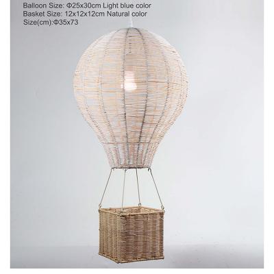 China New Trend Modern Warm Rattan Balloon Pendant Light For Home Decoration for sale