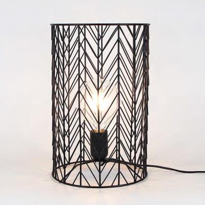 China Modern Factory Direct High Quality Decorative Metal Table Black Lamp for sale