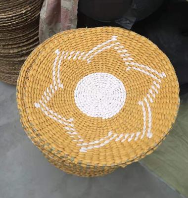 China Rustic Vegetable Plankton Woven Vegetable Plankton Handwork Natural Round Wall Hanging Woven Dish for sale