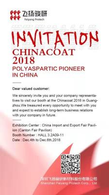 China Meeting you in Guangzhou Chinacoat2018 from 4th, Dec to 6th, Dec for sale