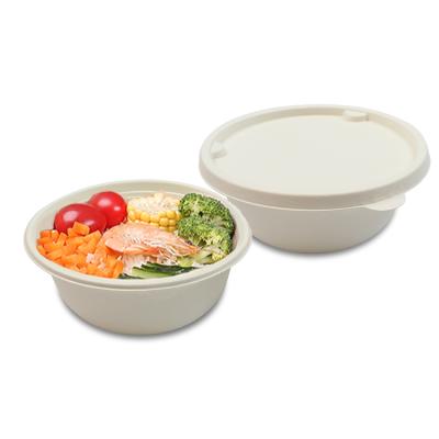 China Biodegradable Disposable Takeout Bagasse Food Biodegradable Compostable Paper Bowl for sale