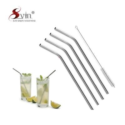 China Sustainable High Quality Reusable Stainless Steel Drinking Straw for sale