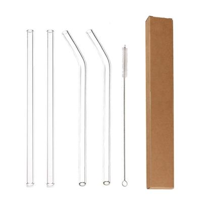 China 2020 Viable Trending Glass Drinking Straws Amazon Reusable Straws In Bar Accessories for sale