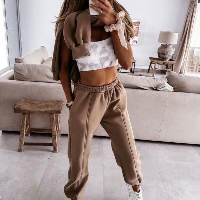 China Latest Breathable Suit For Women Equipment Women Sweat Suit Set Women Jogger Sets for sale