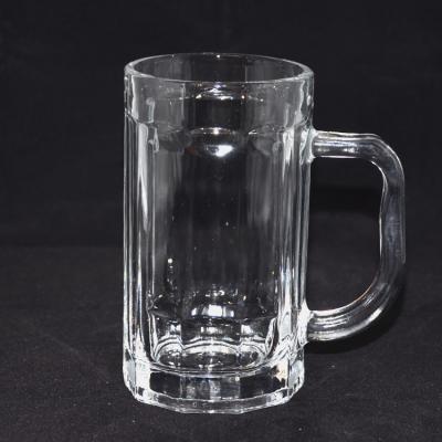 China New classic/postmodern beer glass/cheap glass mug beer glass with handle for sale