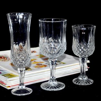 China Viable Manufacturers Wholesale Cheap Custom Drinking Glasses Clear Goblet Wine Glass for sale