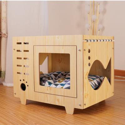 China Cats handmade cat cage cat cage house cat cage outdoor pet villa for sale